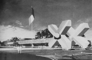 Proyecto del Pabellón de México construido en la Isla de la Cartuja (Expo 92 Sevilla).