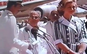 Su Majestad el Rey de España en su discurso a la llegada a Santo Domingo.