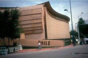 Pabellón de Chile durante la Expo'92.