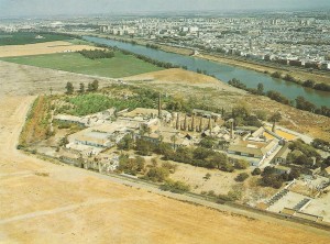 Hasta Marzo de 1982 no se solicita la organización de una Exposición Universal en Sevilla, la Isla de la Cartuja aún era un terreno baldío. 