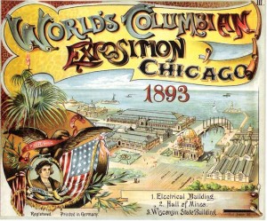 Cartel Exposición Universal de Chicago en 1893.