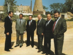 Emilio Casinello, Pedro de Toledo, Jose Angel Sanchez Asiaín, Manuel Olivencia, Fernando de Ybarra y Jacinto Pellón.