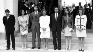 Familia Real en la jornada inaugural de la Exposición.