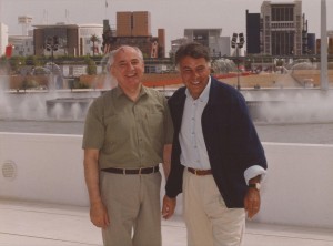 Gorbachov y Felipe González, (Fotografía Manuel Hernández).