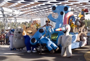 En 2008 ambas mascotas volvieron a reunirse para celebrar junto a Fluvi la Exposición Internacional de Zaragoza.