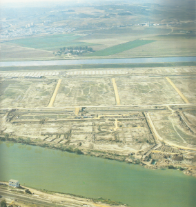 Estado del recinto de la Expo'92 en 1988.
