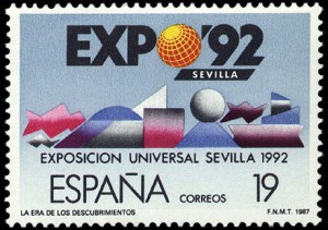 Primer Sello en circulación de Expo 92.